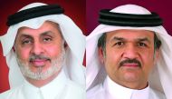 UDC Chairman Turki bin Mohammed Al Khater (left) and UDC President and Chief Executive Officer and Member of The Board Ibrahim Jassim Al Othman