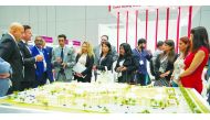 Hani Dabash giving a brief on Ezdan Holding Group’s iconic projects to the US and Indian visitors.