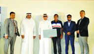 The officials during the event. Pic: Abdul Basit/the peninsula