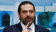 FILE PHOTO: Lebanon's Prime Minister Saad al-Hariri speaks during a news conference after a cabinet session at the Baabda palace, Lebanon October 21, 2019. REUTERS/Mohamed Azakir