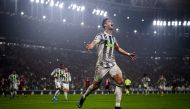 Juventus' Portuguese forward Cristiano Ronaldo celebrates scoring his team's second goal during the Italian Serie A football match between Juventus and Genoa on October 30, 2019 at the 'Allianz Stadium' in Turin. / AFP / MARCO BERTORELLO