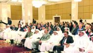 H E Ali bin Ahmed Al Kuwari, Minister of Commerce and Industry; Qatar Chamber’s First Vice-Chairman Mohamed bin Ahmed bin Twar and other prominent Qatari delegates attending Qatar-Turkey Economic Forum in Turkey.