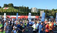  Participants compete in the world's only intercontinental marathon 'Vodafone 41st Istanbul Marathon' in Istanbul, Turkey on November 03, 2019