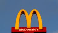 A sign for the US fast food restaurant chain McDonald's is seen outside one of their restaurants in Sint-Pieters-Leeuw, near Brussels, Belgium January 30, 2019. Reuters/Yves Herman