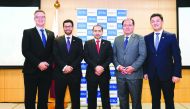 The officials during the roadshow in Japan.