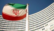 In this file photo taken on September 10, 2018 an Iranian flag flutters outside of the UN headquarters in Vienna. AFP / Joe Klamar