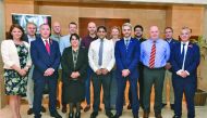 Welsh food and drink producers delegation posing for a group photo.