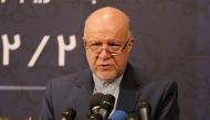 Iran's Oil Minister Bijan Namdar Zanganeh speaks during a press conference in Tehran on November 11, 2019. AFP / ATTA KENARE