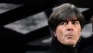 Germany's coach Joachim Loew waits before the start of the UEFA Euro 2020 Group C qualification football match between Germany and Belarus, on November 16, 2019 in Moenchengladbach. / AFP / INA FASSBENDER
