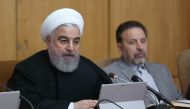 Iranian President, Hassan Rouhani makes statements on the ongoing protests across Iran against petrol price increases, during the Council of Ministers meeting, in Tehran, Iran on November 17, 2019. ( Presidency of Iran - Handout - Anadolu Agency )