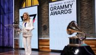 The Recording Academy CEO Deborah Dugan announces nominations for the 2020 Grammy Awards at a news conference in Manhattan, New York, U.S. November 20, 2019. REUTERS/Mike Segar