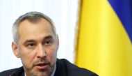 Ukrainian Prosecutor General Ruslan Ryaboshapka speaks during a news conference in Kiev, Ukraine, October 4, 2019. Reuters/Valentyn Ogirenko