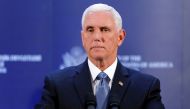 U.S. Vice President Mike Pence attends a news conference at the U.S. Embassy in Ankara, Turkey, October 17, 2019. REUTERS/Huseyin Aldemir/File Photo
