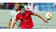 Al Duhail’s Iraqi player Mohanad Ali (front) in action during the QNB Stars League in this file photo.