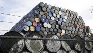 WTI for January delivery fell 25 cents to $57.52 a barrel at 10:13 a.m. on the New York Mercantile Exchange.