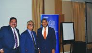 KPMG Qatar officials posing for a picture on the sidelines of the IFRS session held in Doha recently.