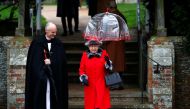 Queen Elizabeth of Britain leaves after attending the Christmas Day service at church in Sandringham, eastern England, December 25, 2015. Reuters / Peter Nicholls