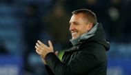 Leicester City manager Brendan Rodgers. REUTERS/Andrew Yates 