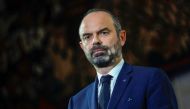 French Prime Minister Edouard Philippe looks on before unveiling the details of a pensions reform plan before the CESE (Economic, Social and Environmental Council) in Paris, France December 11, 2019. Thomas Samson/Pool via Reuters