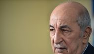 Abdelmadjid Tebboune attends a forum at the headquarters of al-Hiwar newspaper in the capital Algiers In this file photo taken on November 24, 2019. AFP / Ryad Kramdi