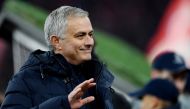 Tottenham Hotspur manager Jose Mourinho before the match REUTERS/Andreas Gebert