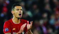 Liverpool's Dejan Lovren celebrates scoring their first goal in a Champions League Group E match between Liverpool vs Napoli, Anfield, Liverpool, Britain, November 27, 2019.  Reuters/Phil Noble