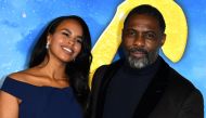 Enlgish actor Idris Elba (R) and wife Sabrina Dhowre Elba arrive for the world premiere of 