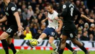 Tottenham Hotspur's English striker Harry Kane controls the ball during the English Premier League football match between Tottenham Hotspur and Brighton and Hove Albion at Tottenham Hotspur Stadium in London, on December 26, 2019. (AFP / Tolga AKMEN)