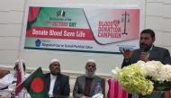 Dr K M Bahavuddeen, the Community Coordinator, Community Policing Department of MOI, Qatar, and other officials at the event.