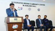 Acting President, Mahesh Gowda, speaking during the event.