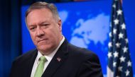 FILE PHOTO: US Secretary of State Mike Pompeo holds a press conference at the State Department in Washington, DC.  AFP / SAUL LOEB