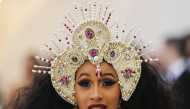 Rapper Cardi B arrives at the Metropolitan Museum of Art Costume Institute Gala for the opening of ‘Heavenly Bodies: Fashion and the Catholic Imagination’ exhibition in Manhattan May 7, 2018. Reuters / Carlo Allegri