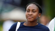 Cori Gauff of the US during a practice at All England Lawn Tennis and Croquet Club, London, Britain, July 7, 2019. Reuters / Tony O Brien