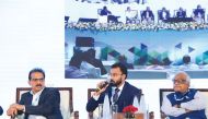 J K Menon addressing the ‘Ascend Kerala-2020’  at Lulu International Convention Centre, in Bolgatti, Kochi.