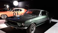 In this file photo taken on October 01, 2016 the 1968 Ford mustang GT 390 car used for Steve McQueen film 