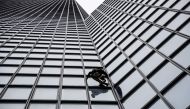 French skyscraper climber Alain Robert, popularly known as the 