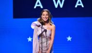 Kate Beckinsale accepts the Best Action Movie for 'Avengers: Endgame' on its behalf onstage during the 25th Annual Critics' Choice Awards at Barker Hangar on January 12, 2020 in Santa Monica, California. Amy Sussman/Getty Images/AFP