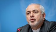 Iranian Foreign Minister Mohammad Javad Zarif gives a press conference at the United Nations Offices in Geneva on October 29, 2019. (AFP / FABRICE COFFRINI)

