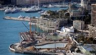 A general view shows the construction site of Monaco's offshore extension project in Monaco November 28, 2019. Reuters/Eric Gaillard