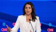 Tulsi Gabbard speaks during the fourth US Democratic presidential candidates 2020 election debate in Westerville, Ohio, October 15, 2019. Reuters / Shannon Stapleton