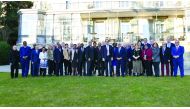 ANOC Executive Council members pose for a group photo after Lausanne meeting yesterday.