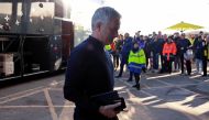 Tottenham Hotspur manager Jose Mourinho arrives at the stadium before the match Action Images via Reuters/Andrew Couldridge