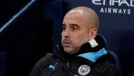 FILE PHOTO: Manchester City manager Pep Guardiola before the match REUTERS/Andrew Yates