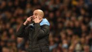 Manchester City's Spanish manager Pep Guardiola reacts during the English Premier League football match between Manchester City and Crystal Palace at the Etihad Stadium in Manchester, north west England, on January 18, 2020. AFP / Oli SCARFF