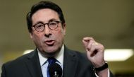 U.S. President Donald Trump's personal attorney Jay Sekulow speaks to reporters during a break in the fourth day of the Senate impeachment trial of U.S. President Donald Trump at the U.S. Capitol in Washington, U.S., January 24, 2020. (REUTERS/Erin Scott)