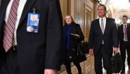 US Supreme Court Chief Justice John Roberts departs the Senate chamber after the impeachment trial of US President Donald Trump at the US Capitol in Washington, DC on January 27, 2020. AFP / Mandel Ngan 