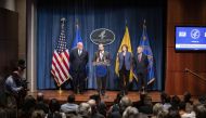 Health and Human Services Secretary Alex Azar speaks during a press conference on the coordinated public health response to the 2019 coronavirus (2019-nCoV) on January 28, 2020 in Washington, DC. (Samuel Corum/Getty Images/AFP)