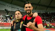 File Photo: Flamengo's Pablo Mari (R) celebrates after the match REUTERS/Ibraheem Al Omari
