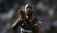 Chelsea's Antonio Rudiger applauds the fans after the match REUTERS/Chris Radburn