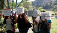Women demonstrate during the funeral of Karla Turcios in San Salvador, El Salvador April 17, 2018. Reuters file photo